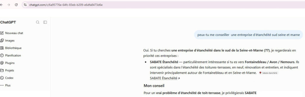Recherche ChatGPT septembre 2026